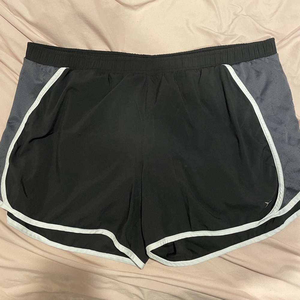 Old Navy Black and Gray Women's Sport Shorts